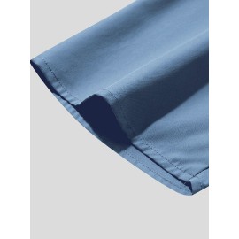 Mens Cutout Sleeves Round Neck Loose T-shirts