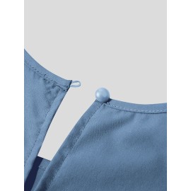 Mens Cutout Sleeves Round Neck Loose T-shirts