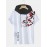 Mens Plum Bossom Character Print Contrast Short Sleeve Hooded T-Shirts