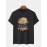 Mens 100% Cotton Slogant & Scenery Pattern Short Sleeve Casual T-Shirt